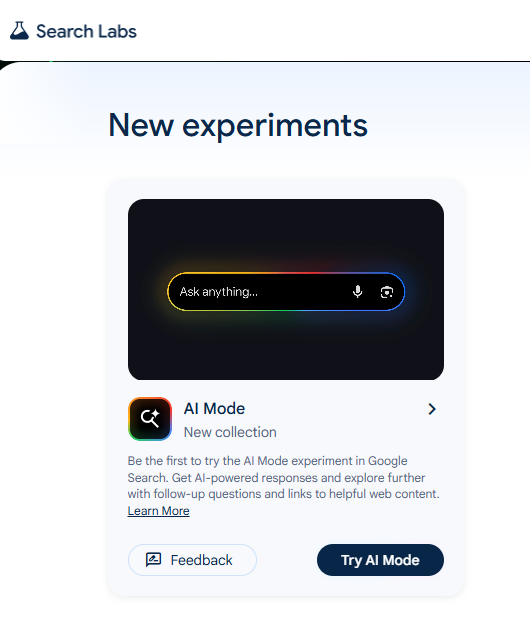 How To Enable Google AI Mode in India