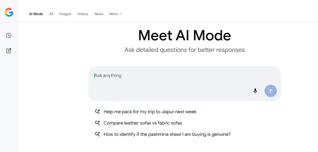 How To Enable Google AI Mode in India