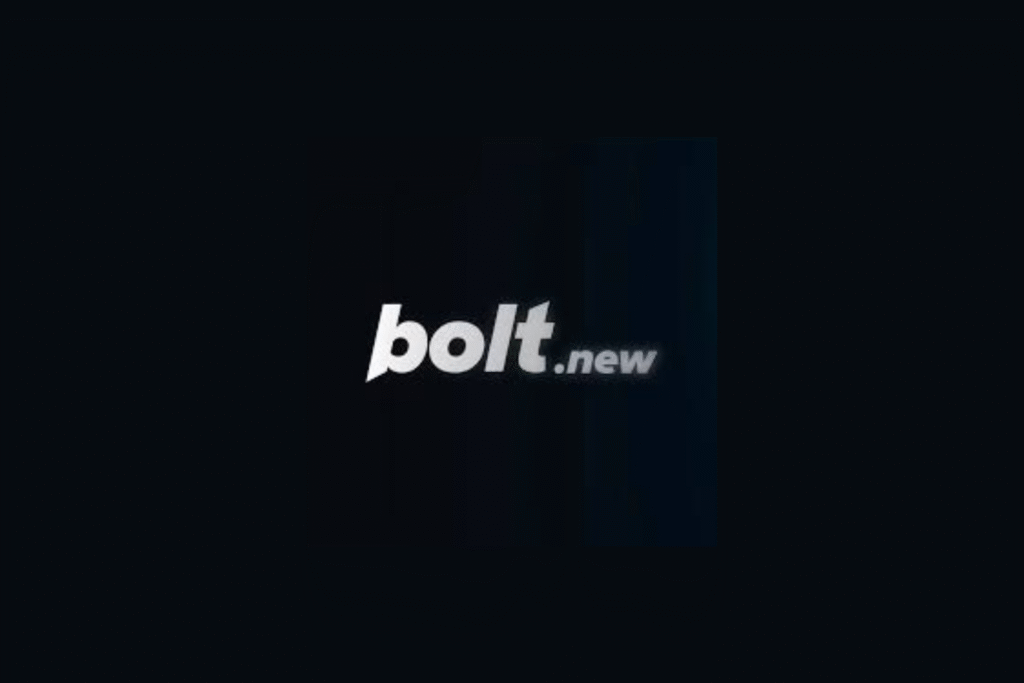 Bolt.new logo featuring a modern lightning bolt symbol representing AI-powered app development.