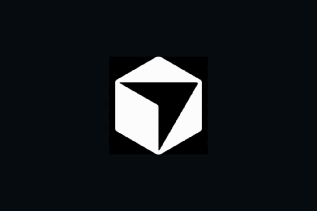 Cursor AI code editor logo&mdash;a stylized 'C' formed by two overlapping brackets, representing code, with an integrated glowing caret/cursor element.