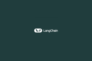 LangChain logo: A stylized depiction of interconnected nodes and lines forming a chain link, symbolizing the orchestration of Large Language Models (LLMs) and components.