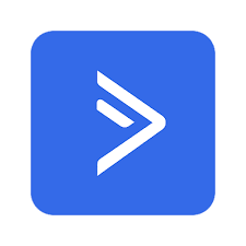 ActiveCampaign logo. The ActiveCampaign logo, featuring a white stylized forward-pointing arrow or chevron symbol inside a rounded blue square.
