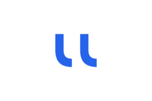 Citely logo. A minimalist blue logo consisting of two parallel, stylized quotation marks.