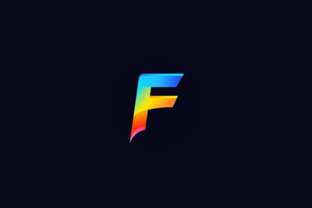 Fllow.ai logo. A vibrant, stylized letter "F" logo featuring a multi-colored gradient of blue, yellow, orange, and red.