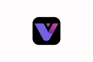 Viddo AI logo. A modern, stylized letter "V" logo featuring a purple-to-pink gradient, set inside a rounded black square.